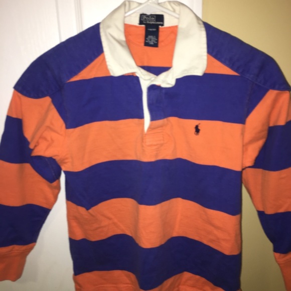ralph lauren long sleeve polo blue